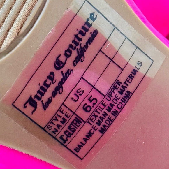 Juicy Couture Pink Block Heels - Picture 8 of 8